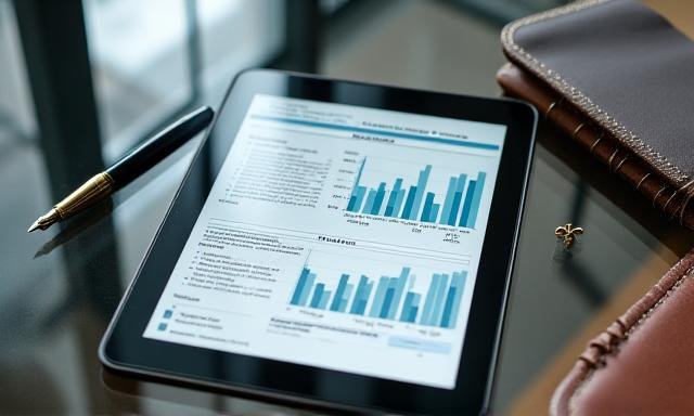 Strategic planning session with financial charts