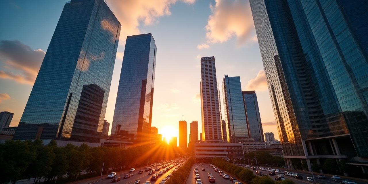 Johannesburg Financial District Skyline