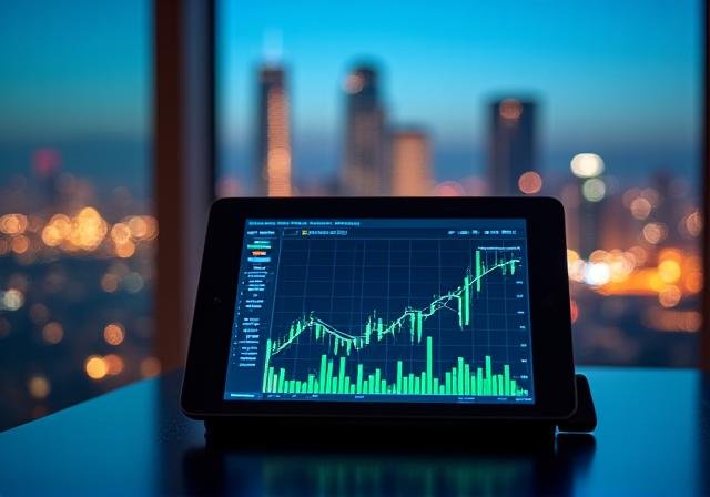 Investment strategies meeting with charts